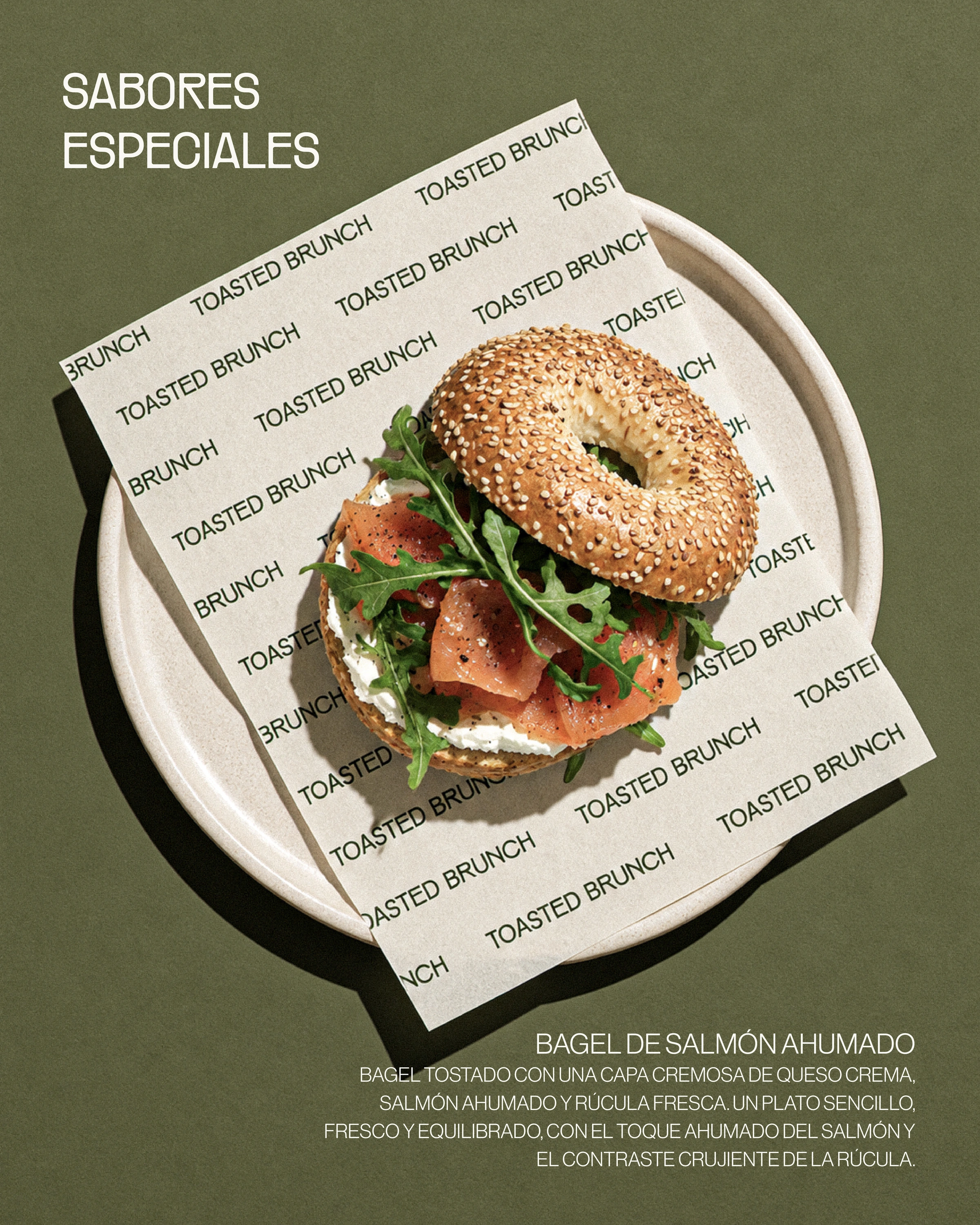 Post Sabores especiales con bagel de salmón ahumado