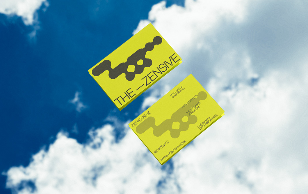 Diseño de marca The Zensive (tarjeta de visita)