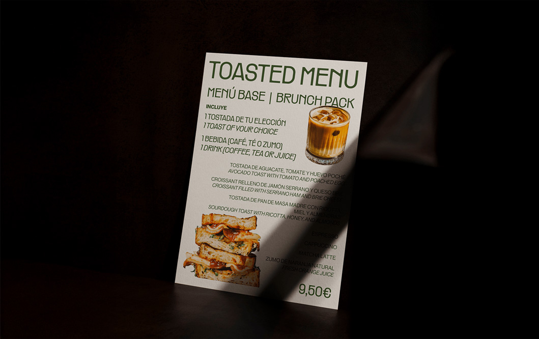 Diseño editorial de menu