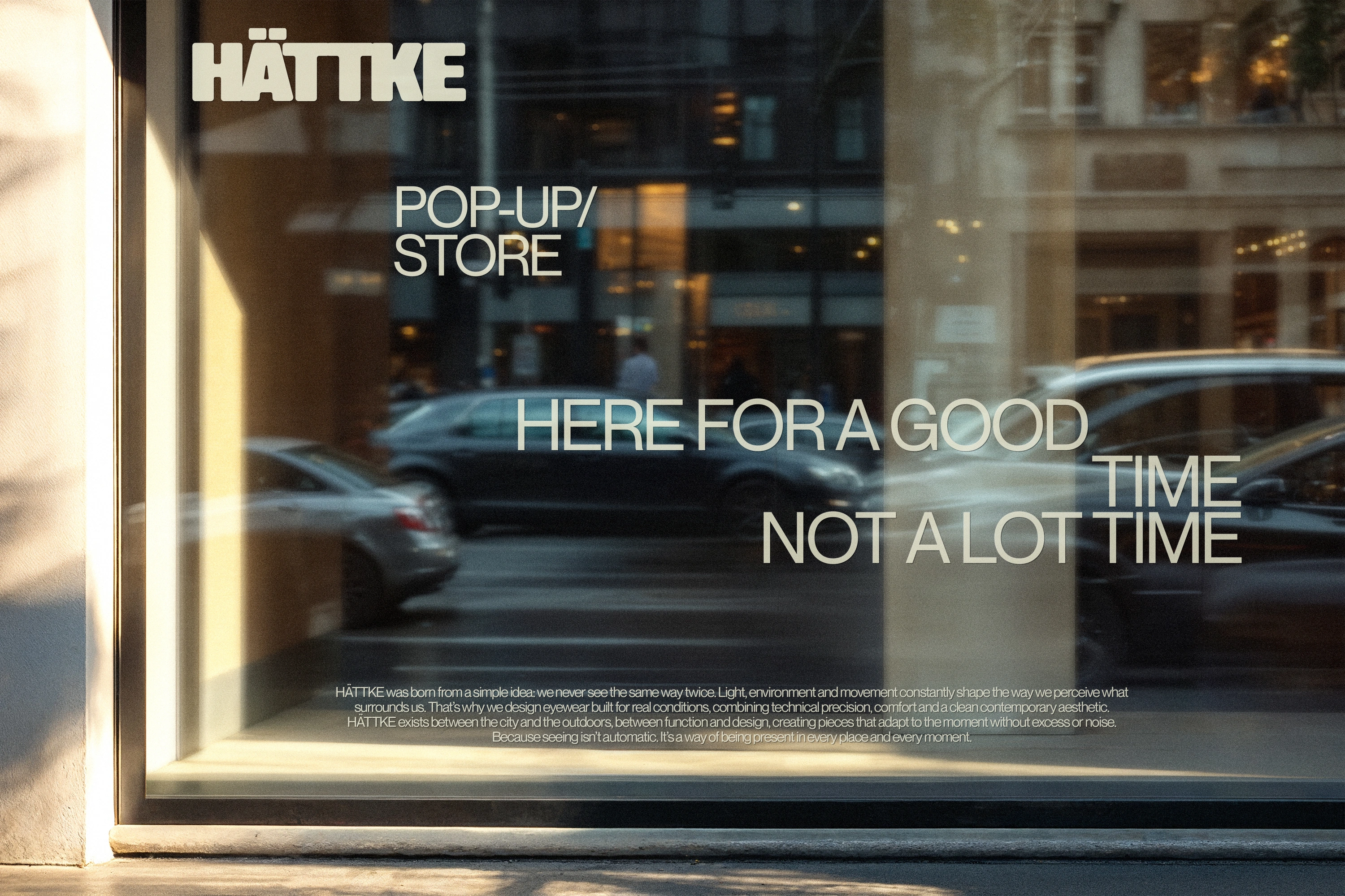 Escaparate del pop-up store de Hättke